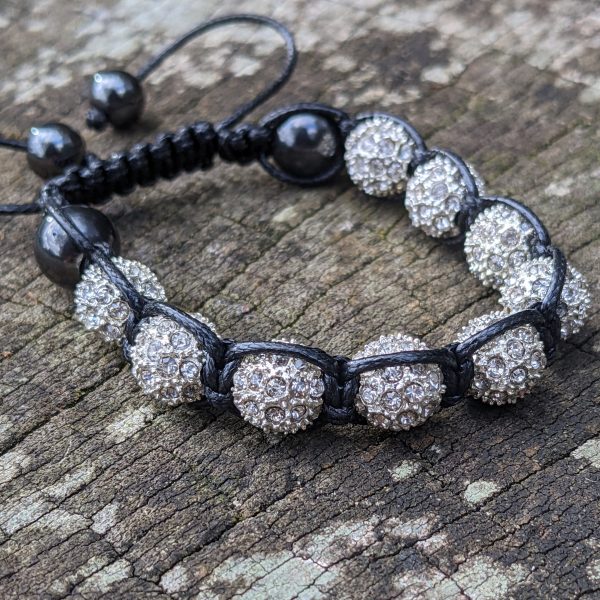 white-shamballa-disco-ball-crystal-beads-bracelet-macrame-cord-magnetite-beads-bracelet-uk