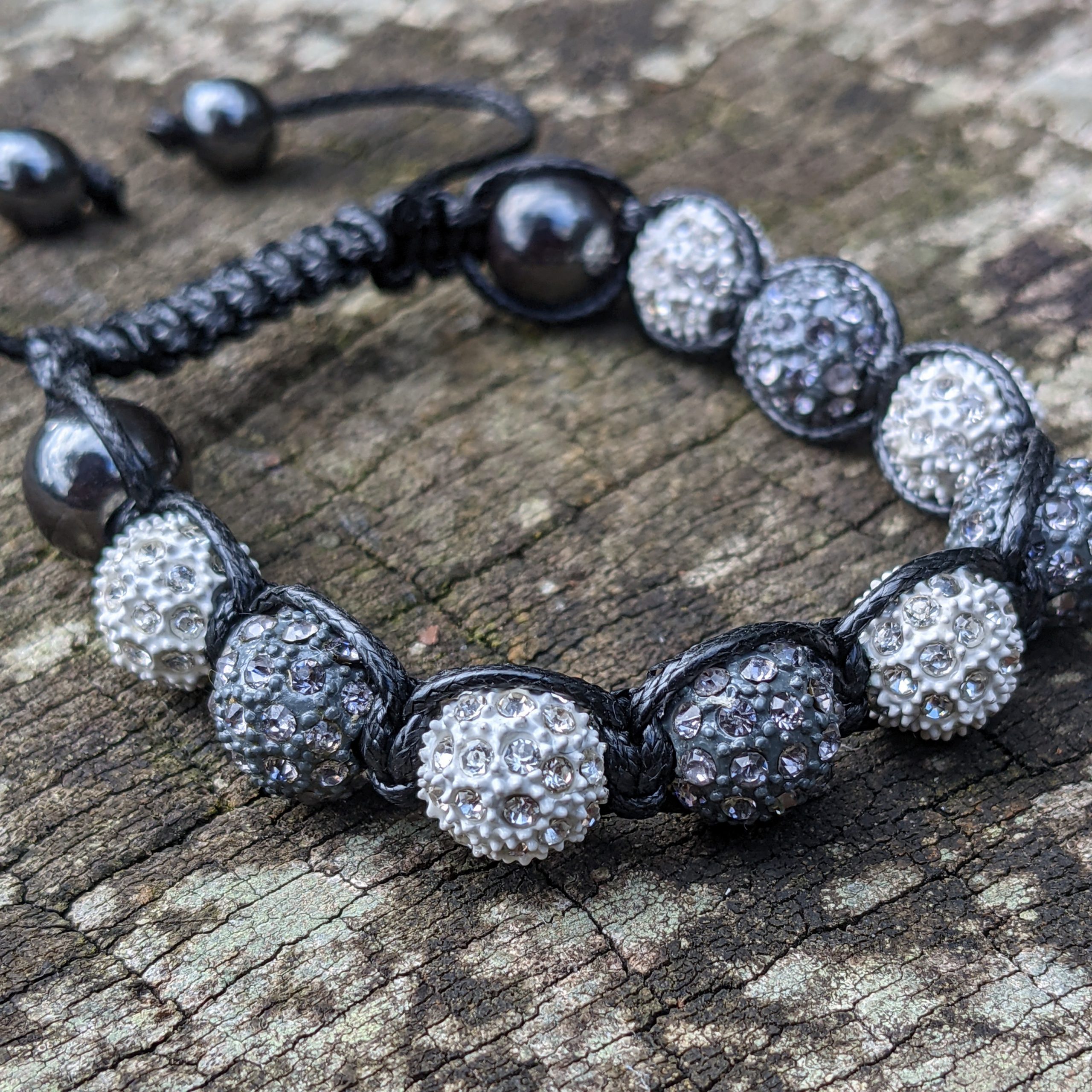 grey-and-white-shamballa-disco-ball-crystal-beads-bracelet-macrame-cord-magnetite-beads-bracelet-uk