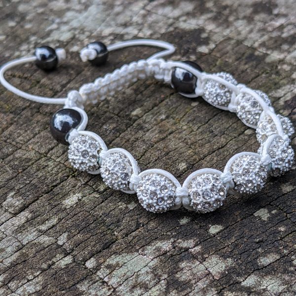 white-shamballa-disco-ball-crystal-beads-bracelet-macrame-cord-magnetite-beads-bracelet-uk
