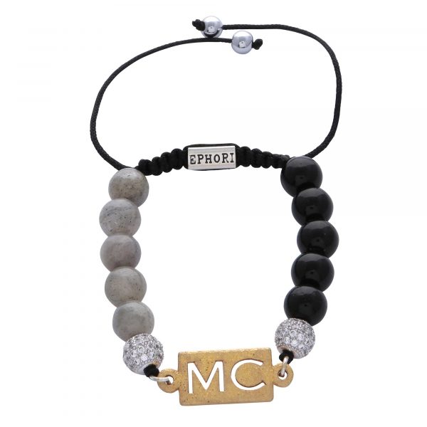 personalised-custom-initials-black-agate-moonstone-natural-stone-beaded-bracelet-for-men-him