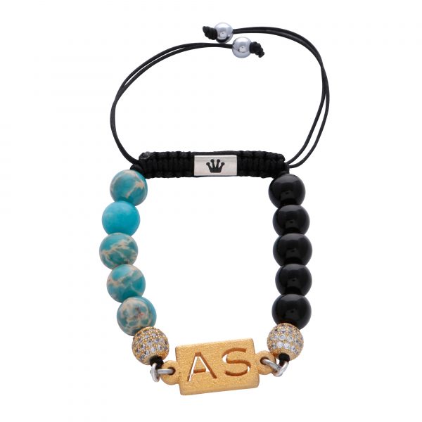 personalised-custom-light-blue-imperial-jasper-black-agate-natural-stone-beaded-bracelet-for-men-him