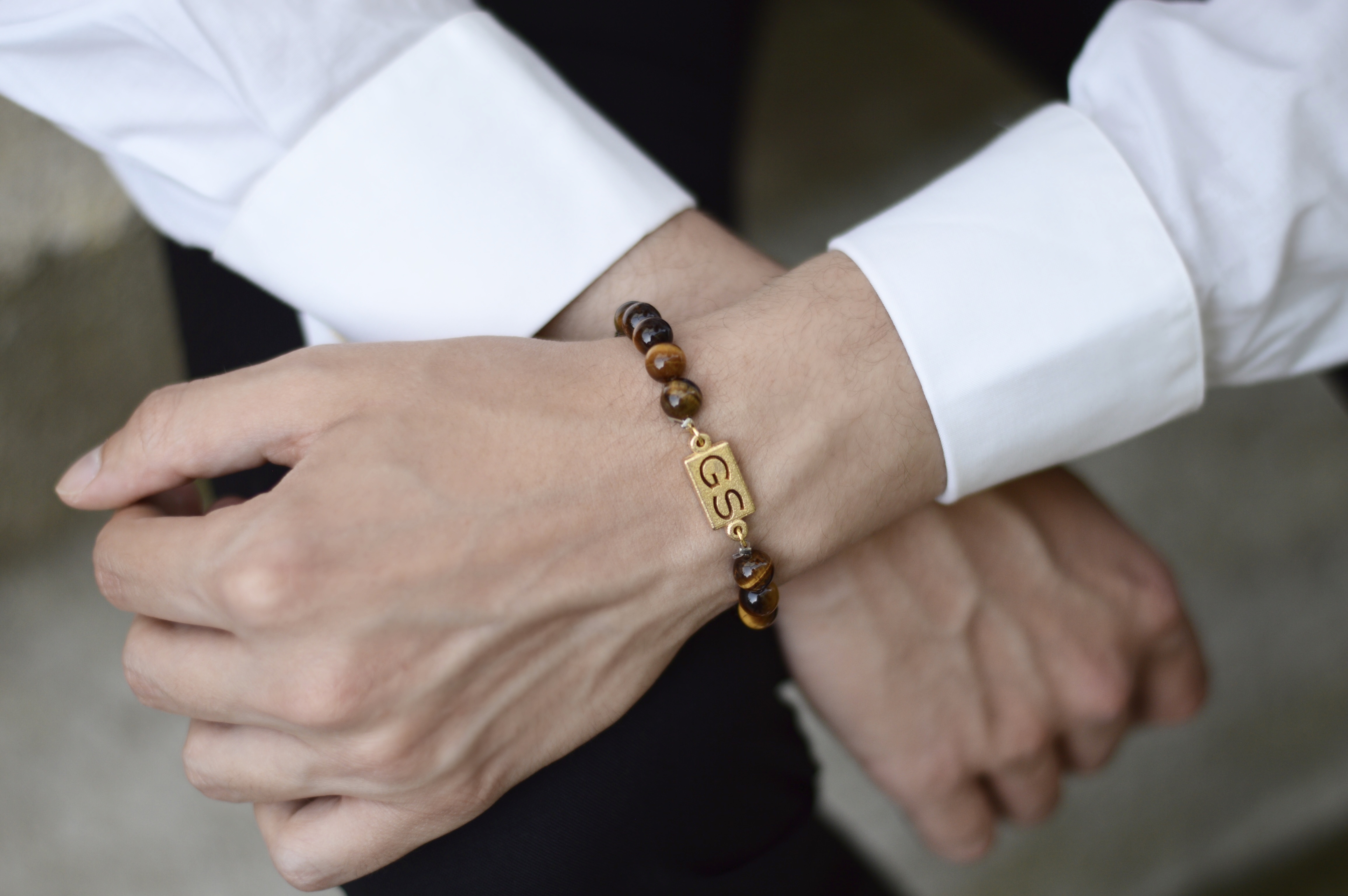 personalised-custom-initials-gold-tiger-eye-natural-stone-beaded-bracelet-for-men-him