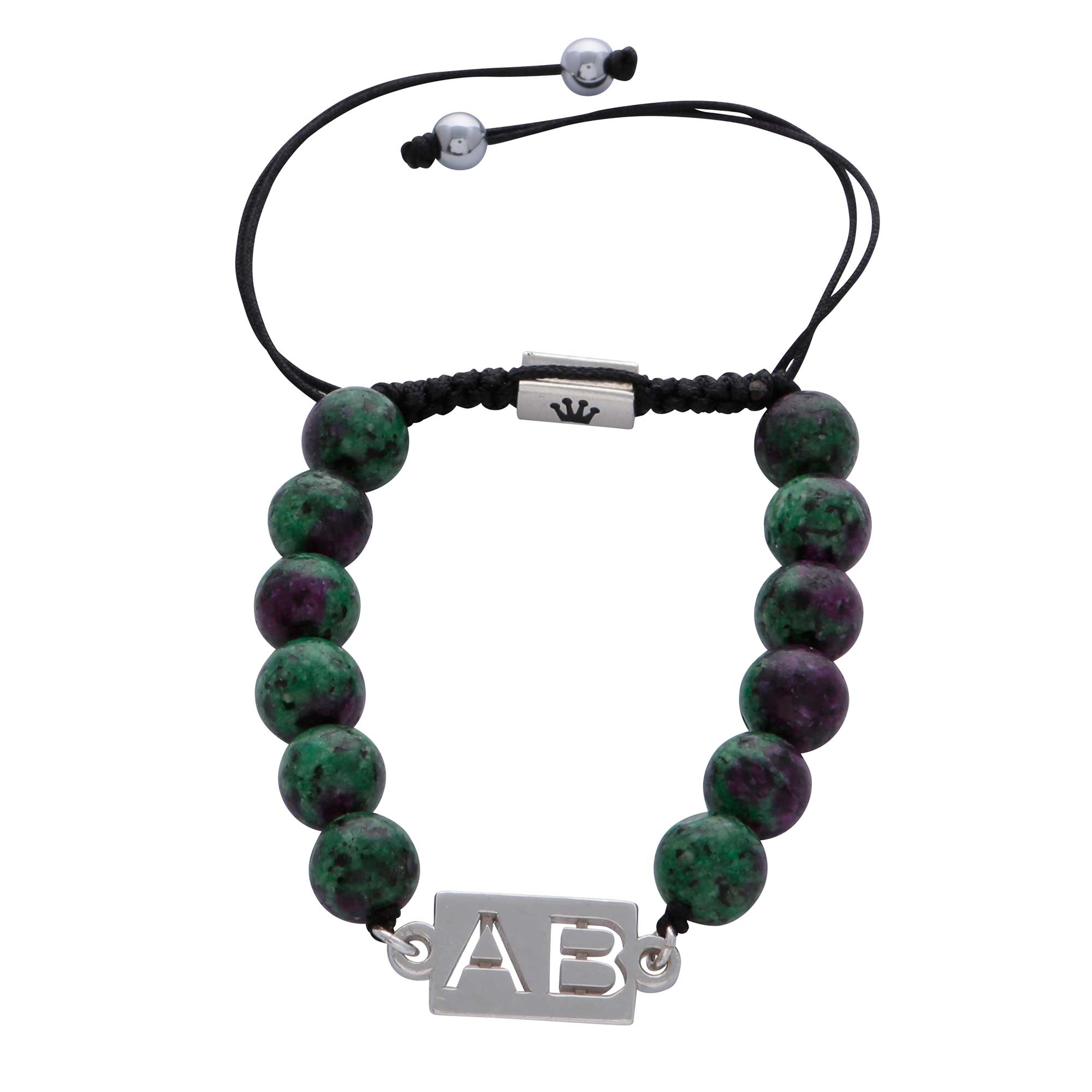 personalised-custom-dyed-epidote-natural-stone-beaded-bracelet-for-men-him