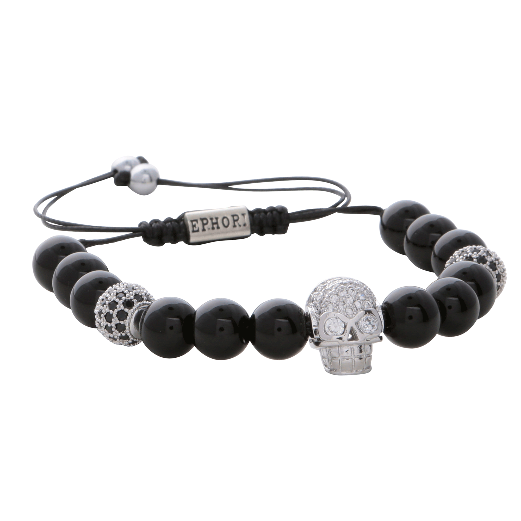White Crystals Clay Beads Shamballa Bracelet - Ephori London - Luxury  custom natural stone beaded bracelets