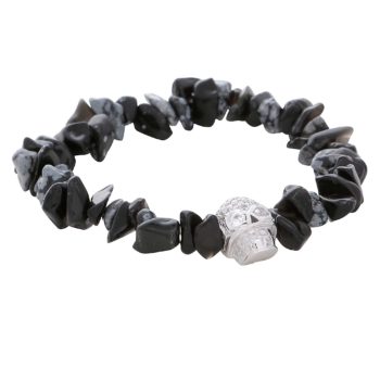 silver-skull-stainless-steel-black-mens-stretchy-snow-stone-natural-stone-mens-beaded-bracelets-uk