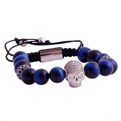 silver-stainless-steel-skull-blue-tiger-eye-mens-macrame-beaded-bracelet