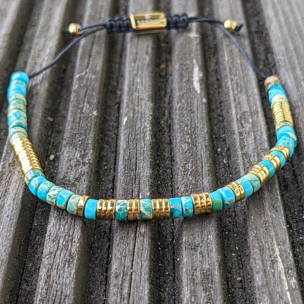 turquoise-imperial-jasper-gold-hematite-beads-mens-macrame-beaded-bracelet-uk-london
