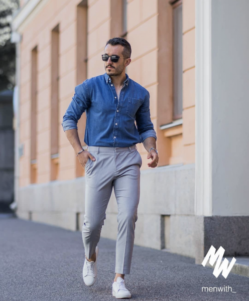 style-mens-denim-shirt-with-trousers-chinos-smart-casual-mens-wear
